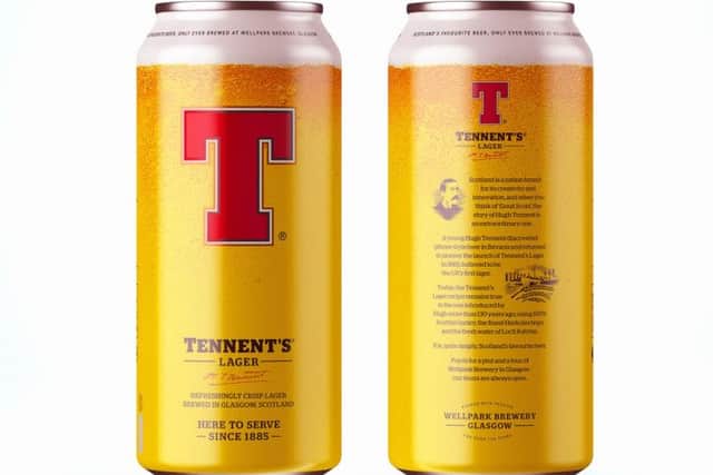 Tennents volumes in off-trade have nudged higher. Picture: Tennent's