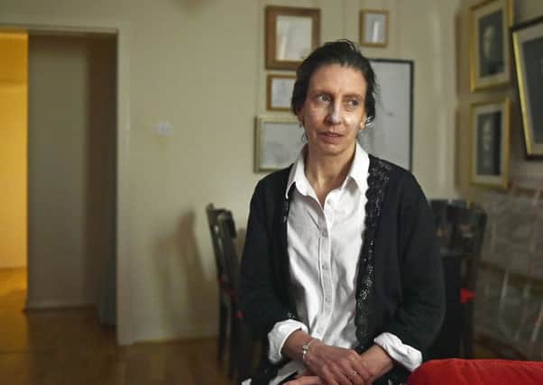 Gill Fyffe received a blood transfusion that gave her hepatitis and then developed light sensitivity from the drug used to treat it, meaning she must live in darkness (Picture: Neil Hanna)