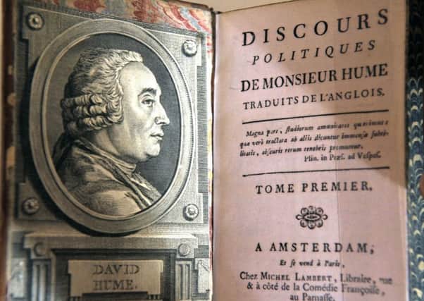 The work of Scottish philosopher and historian David Hume was famous all over the world (Picture: Jayne Wright)