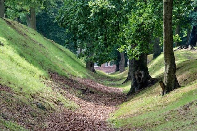 A stretch of the Antonine Wall, the most northerly frontier of the Roman Empire, which runs from the Firth of Forth to the Firth of Clyde. Research suggests soldiers from North Africa were stationed at its forts. PIC: Courtesy of Historic Environment Scotland.