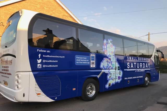 The Small Business Saturday tour bus will offer free mentoring services to local businesses, courtesy of accountancy firm Xero. Picture: contributed