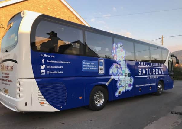 The Small Business Saturday tour bus will offer free mentoring services to local businesses, courtesy of accountancy firm Xero. Picture: contributed