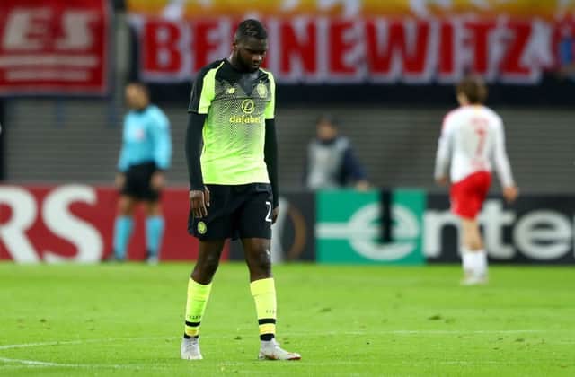 It was another frustrating night for Odsonne Edouard and Celtic in Europe. Picture: Getty