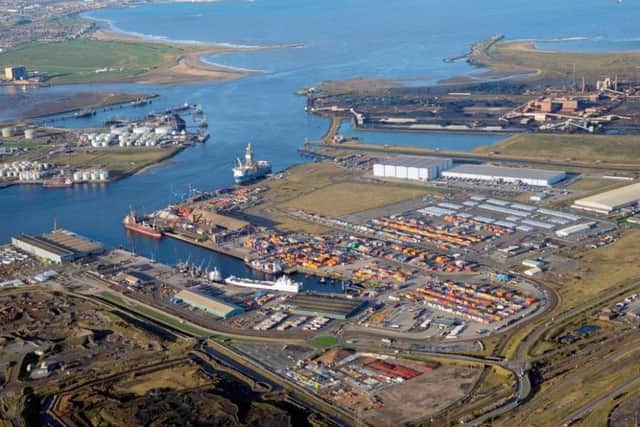 Teesport's new rail service to Glasgow will provide connections for shippers, shipping lines and forwarders looking for efficient routes to and from Europe. Picture: Airfotos