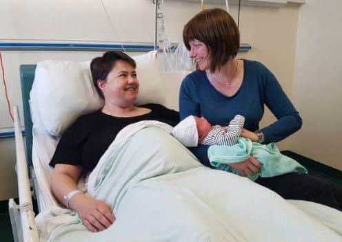 Ruth Davidson with her partner Jen Wilson. Picture Twitter/Ruth Davidson