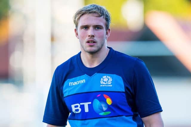Scotland's Jonny Gray during a training session in St Andrews. Picture: Ross Parker/SNS/SRU