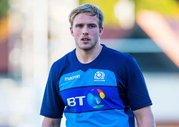 Scotland's Jonny Gray during a training session in St Andrews. Picture: Ross Parker/SNS/SRU