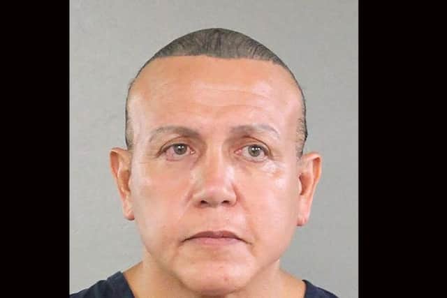 Booking photo of Cesar Sayoc, who the US media on October 26, 2018 identifies as the suspect in connection with 12 suspicious packages and pipe bombs sent to critics of US President Donald Trump. Picture: HO / BROWARD COUNTY SHERIIF'S OFFICE / AFP) /Getty Images