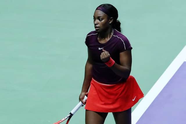 Sloane Stephens fought back to beat Karolina Pliskova. Picture: Yong Teck Lim/Getty Images for the WTA