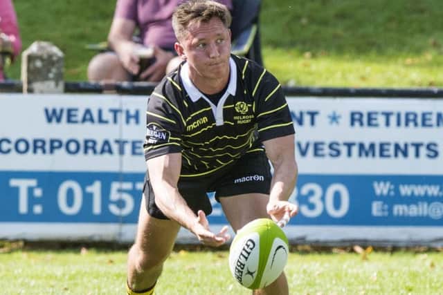 Murdo McAndrew was among the try-scorers for Melrose. Picture: SNS