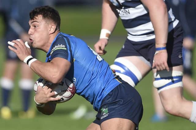 Edinburgh and Scotland winger Damien Hoyland helped Watsonians beat Ayr. Picture: Greg Macvean