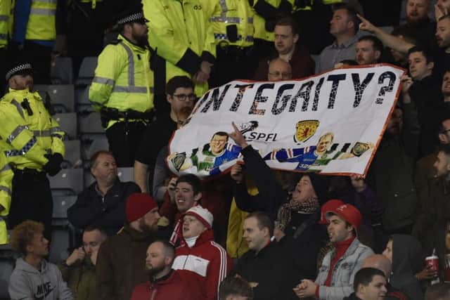 The Scottish FA were also in Dons fans' sights. Picture: SNS Group