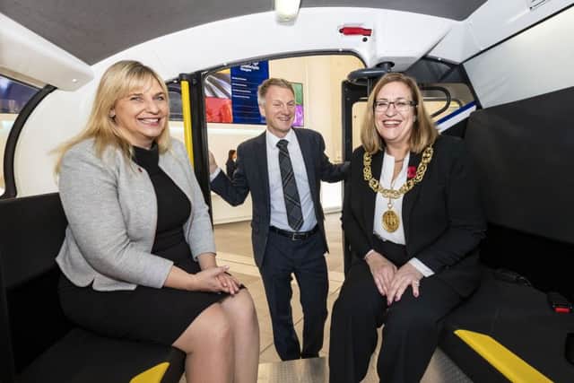 From left: Helen Wylde, Ivan McKee, and the Lord Provost of Glasgow, Eva Bolander. Picture: Roddy Scott Photography.