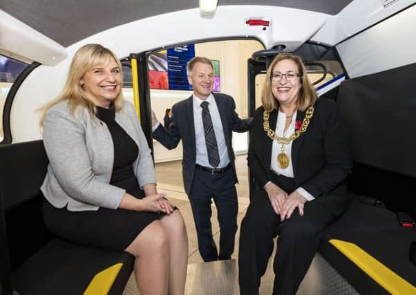 From left: Helen Wylde, Ivan McKee, and the Lord Provost of Glasgow, Eva Bolander. Picture: Roddy Scott Photography.