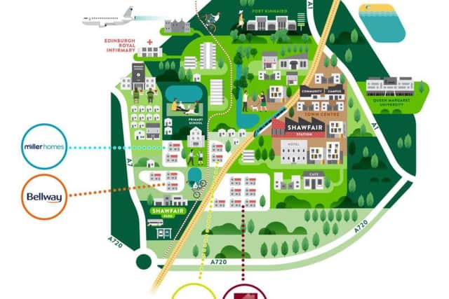 The layout of Shawfair