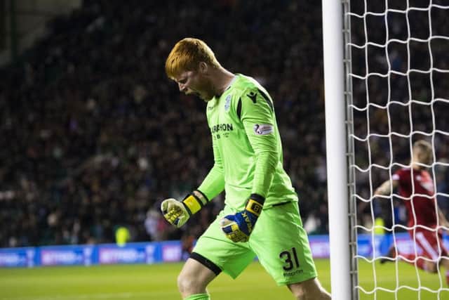 Hibernian goalkeeper Adam Bogdan is friends with his Hearts counterpart, Zdenek Zlamal, who endured a horror moment in the Betfred Cup semi-final on Sunday. Picture: SNS.