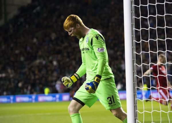 Hibernian goalkeeper Adam Bogdan is friends with his Hearts counterpart, Zdenek Zlamal, who endured a horror moment in the Betfred Cup semi-final on Sunday. Picture: SNS.