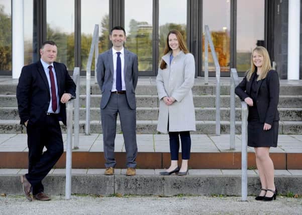 Lawrie IP's senior management team (left to right): Craig Hutchison, Donald Lawrie, Diane Cameron and Sharon Mackison. Picture: Colin Hattersley