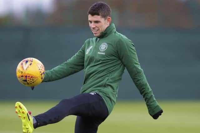 Cup semi-final hero Ryan Christie could make only his ninth start for Celtic at Dundee tonight. Picture: SNS.