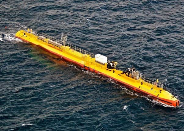 A tidal energy project.