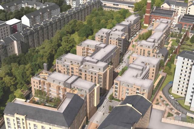 A computer generated image of the Engine Yard development on the site of a former tram depot. Image: Contributed