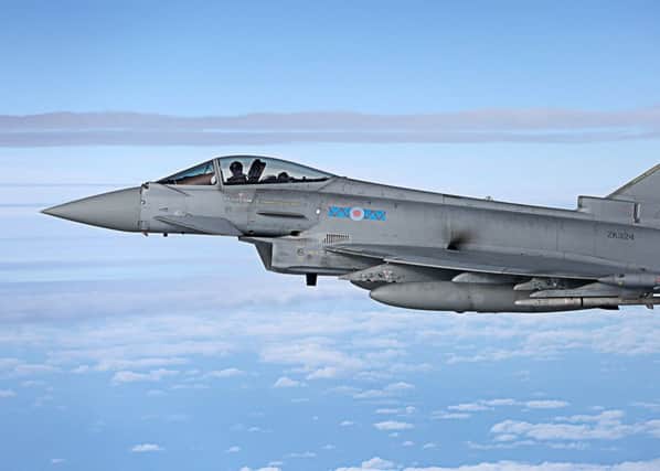 A Typhoon fighter jet. Picture: MoD