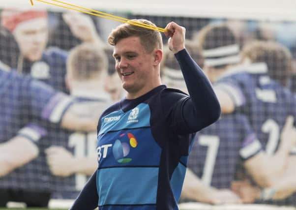Darcy Graham during a Scotland training session at Oriam. Picture: Paul Devlin/SNS/SRU