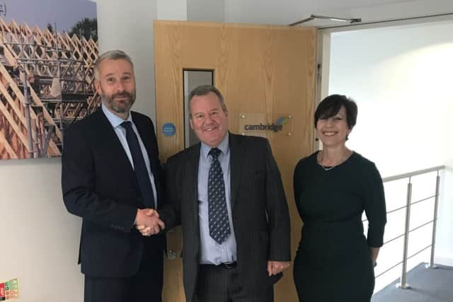 L to R: Jonathan Fellingham, Jack McMinn and Sue Mills. Picture: Contributed