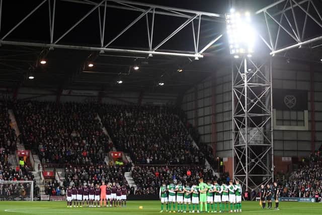 Hearts and Hibs faced off at Tynecastle but the game was overshadowed by events off the pitch. Picture: SNS Group