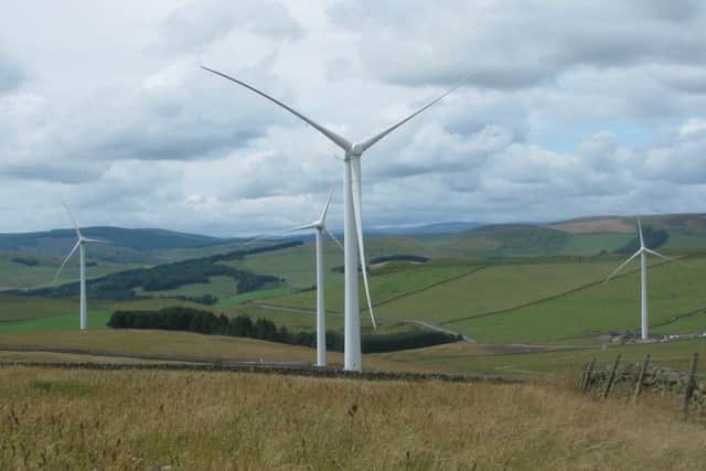 EDF Energys Long Park wind farm in the Scottish Borders. Picture: Contributed