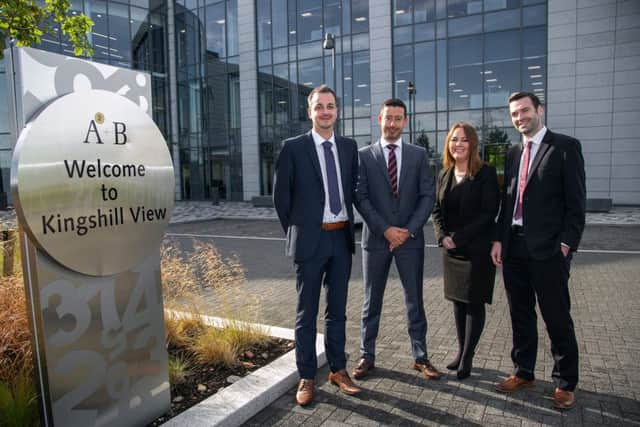 From left to right; Simon Porter, David Purse and Katie Lange with partner Steven Fraser. Picture: Contributed