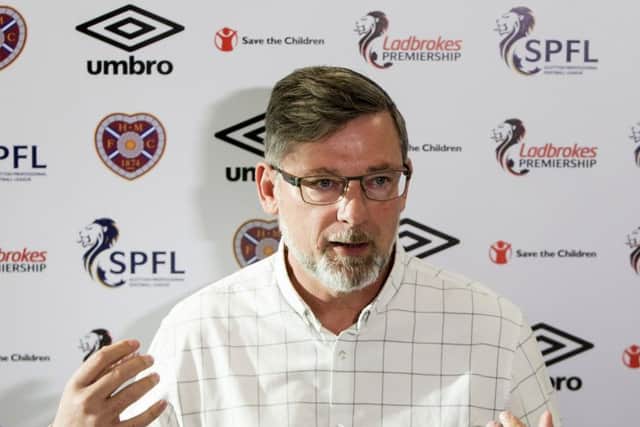 Hearts boss Craig Levein speaks to the media ahead of his side's match with Celtic. Picture: SNS Group