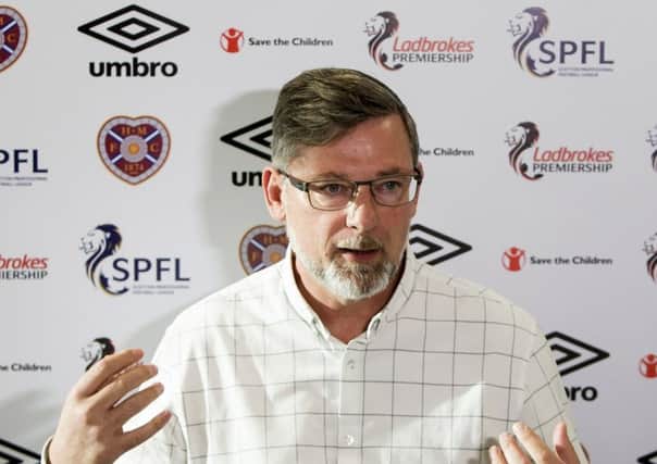 Hearts boss Craig Levein speaks to the media ahead of his side's match with Celtic. Picture: SNS Group