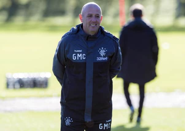 Rangers assistant manager Gary McAllister at training. Picture: SNS