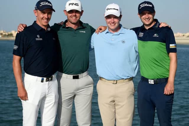 Tour graduates, from left to right, Grant Forrest, Liam Johnston, Bob MacIntyre and David Law. Picture: Getty Images