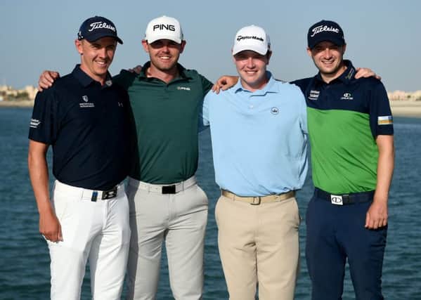 Tour graduates, from left to right, Grant Forrest, Liam Johnston, Bob MacIntyre and David Law. Picture: Getty Images