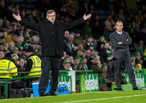 Hearts manager Craig Levein on the touchline. Picture: SNS