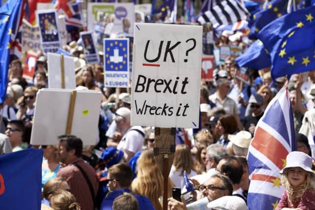 Following the People's March demanding a People's Vote on the final Brexit deal, the business leaders signed a letter backing calls for a Peoples Vote. Picture: Getty Images