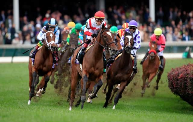 A general view of horses competing in a Breeders' Cup race at Churchill Downs in Louisville, Kentucky. Picture: Getty Images