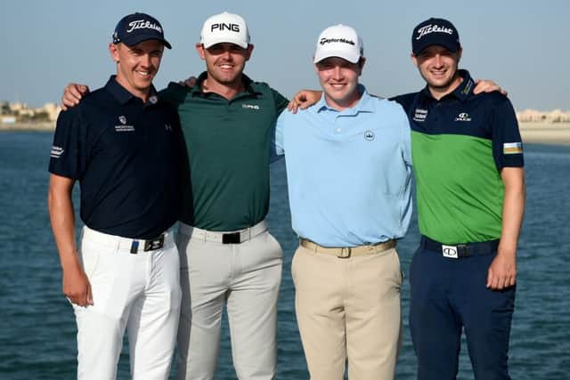 Grant Forrest, Liam Johnston, Bob MacIntyre and Bob Law have secured European Tour cards for next season. Picture: Getty Images