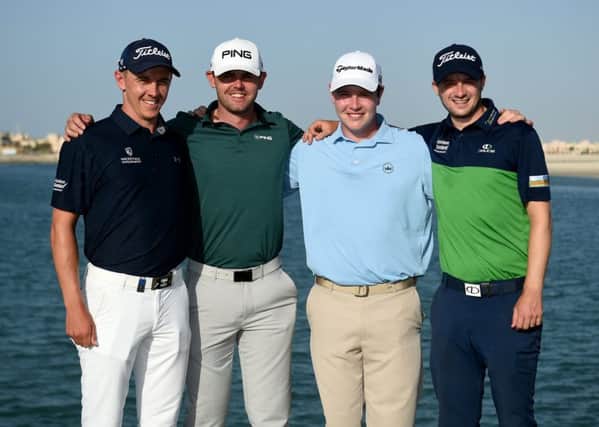 Grant Forrest, Liam Johnston, Bob MacIntyre and Bob Law have secured European Tour cards for next season. Picture: Getty Images