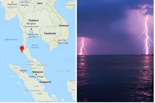The incident took place off the coast of Phuket in Thailand. Pictures: Google Maps/ Pexels Free Image