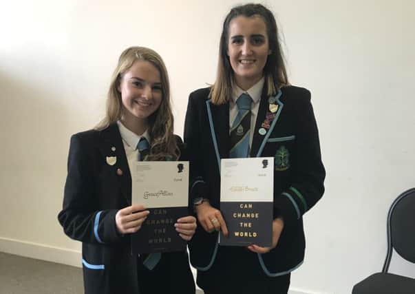 Grace (left) and Eilidh were nominated by Netherlee and Stamperland Rainbow Unit