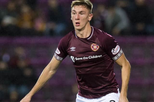 Jimmy Dunne in action for Hearts. The defender has been called into Martin O'Neill's preliminary Republic of Ireland squad. Picture: SNS Group