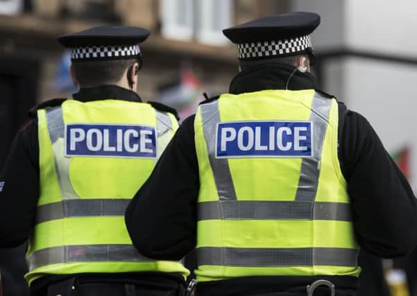 Police on beat in Scotland. Picture: John Devlin.