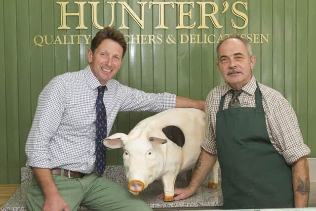 Scott Hunter with Colin Ward at Hunter's in Kelso.