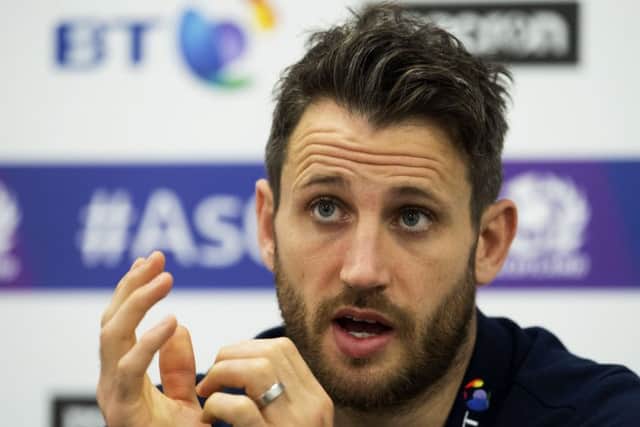 Scotland's Tommy Seymour was fully behind team-mate Huw Jones. Picture: Craig Foy/SNS