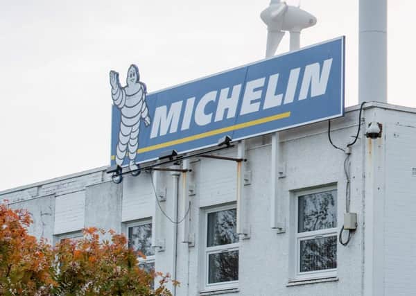 A general view shows the Michelin tyre factory in Dundee. French tyre manufacturer Michelin announced plans on November 5, 2018 to close the plant with 845 employees due to growing competition from cheeper products in Asia.  Picture; Getty