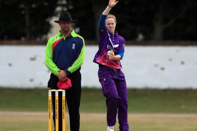 Kirstie Gordon in action for Loughborough Lightning. The Huntly-born spinner will represent England at the World T20. Picture: Clint Hughes/Getty Images
