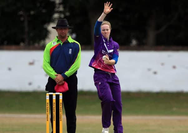 Kirstie Gordon in action for Loughborough Lightning. The Huntly-born spinner will represent England at the World T20. Picture: Clint Hughes/Getty Images
